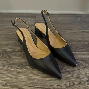 Pointed Slingback Heels